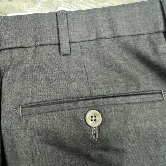 6 East Solid Charcoal Grey Super 130’s Dress Pants 40 - Picture 2 of 8